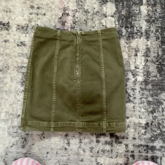 army green free people skirt - Picture 2 of 2